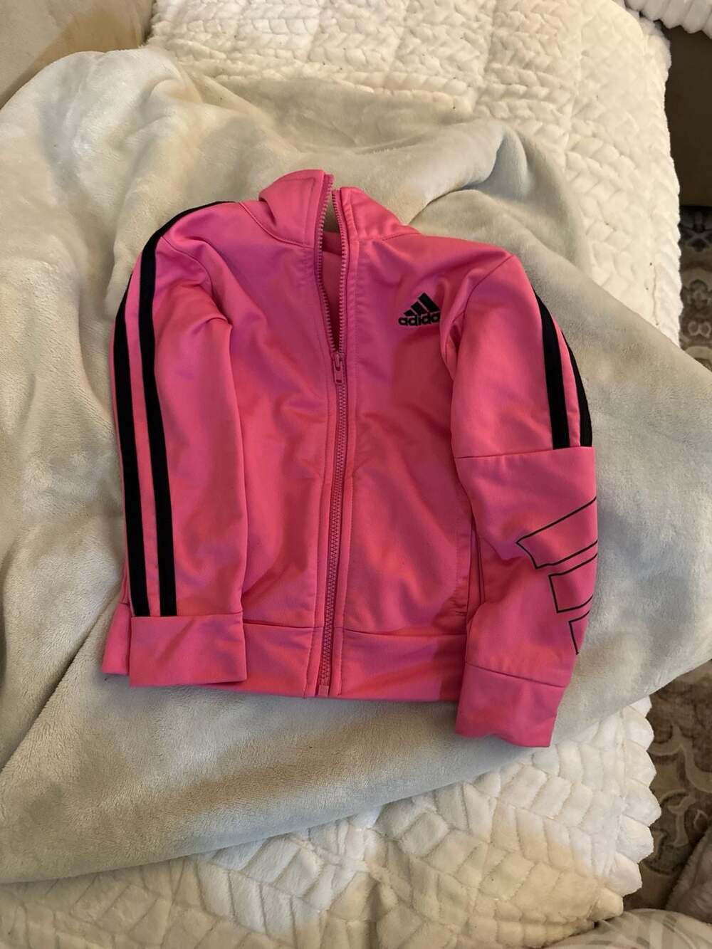 adidas toddler 2t ' Essential Tricot Track Jacket - Power Pink